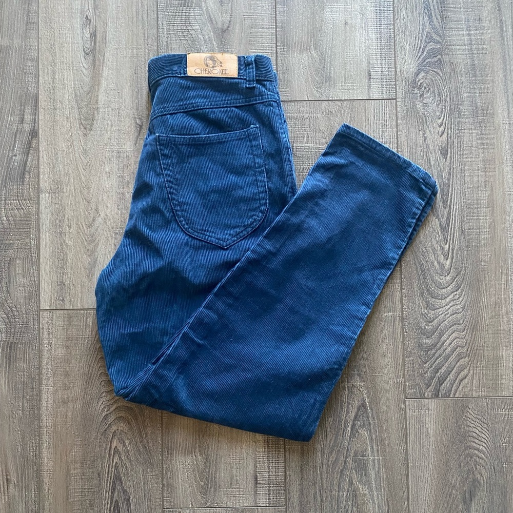 Cherokee Blue High Rise Corduroy Pants